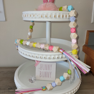 4' Pastel Wood Bead Garland