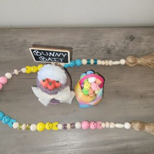 36" Pastel Peep Wooden Bead Garland