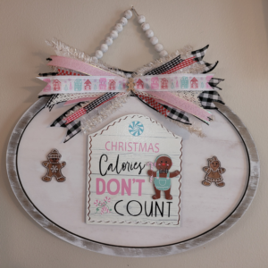 11-1/2" x 16" Christmas Calories Don't Count Wall Decor