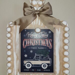 8" x 12" Holly Jolly Christmas Tree Farm Wall Decor