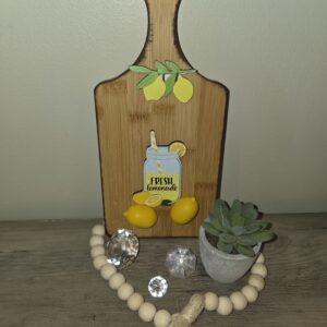 11" x 5" Fresh Lemonade Summer Cutting Board Decor