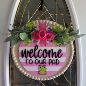 15-1/2" Welcome To Our Pad Summer Door Round