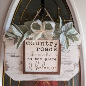 12" x 16" Country Roads Sign