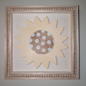 12" x 12" Beaded Sunflower Sign