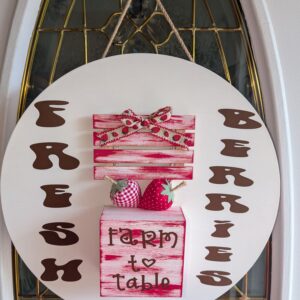 18" Summer Fresh Berries Door Round