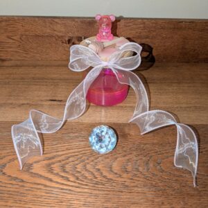 6" Pink Honey Bee Jar Decor