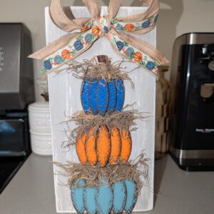 10" x 5" Stacked Pumpkin Autumn Decor